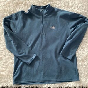 The North Face micro fleece blue pullover